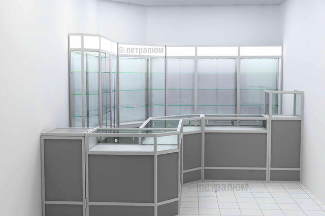 Комплект изделия из профиля Euroshop